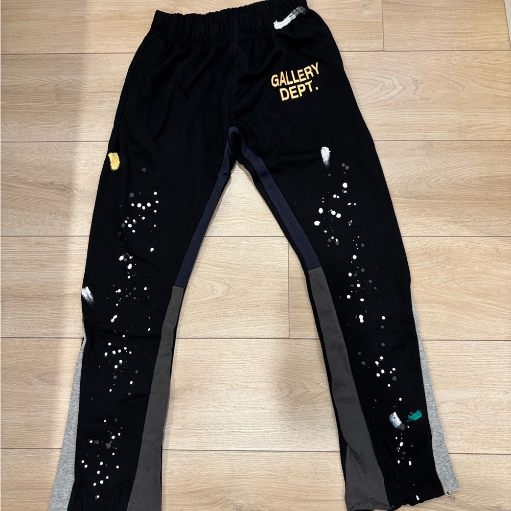 Gallery Dept Black and Gray Joggers